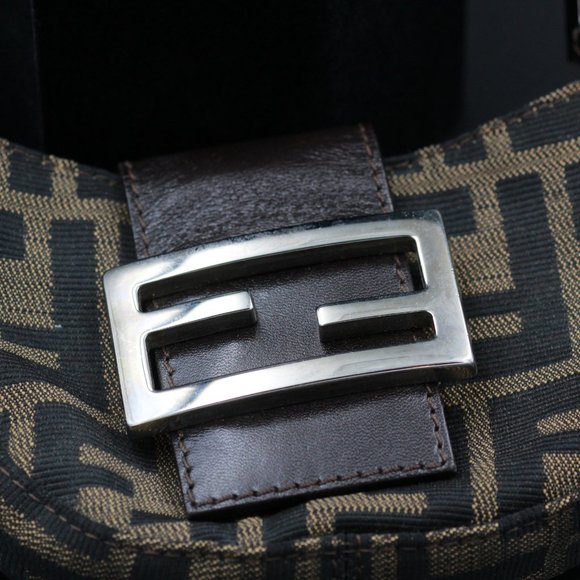 FENDI ZUCCA MINI MAMMA MONOGRAM HANDBAG - Picture 6 of 8